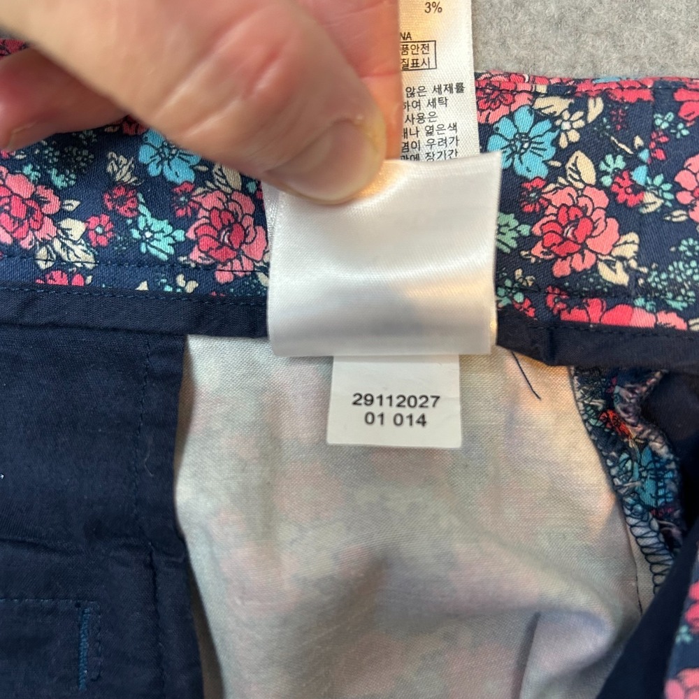 Brooks Brothers Womens Shorts Blue Pink Floral Casual Spring Summer Preppy Sz 8 - Picture 11 of 13
